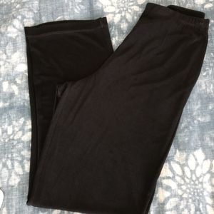 CHICO'S TRAVELERS PULL ON PANTS BLACK EUC